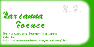 marianna horner business card